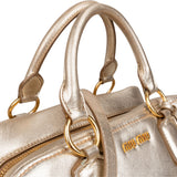 Miu Miu Golden Soft Leather City Handbag
