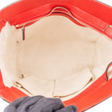 Gucci Red Leather Swing Handbag