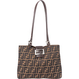 Fendi FF Monogram Baguette Shoulder Bag