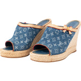 Louis Vuitton Denim Monogram Espadrilles Shoes (36)