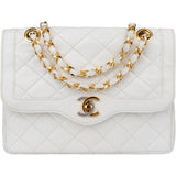 Chanel Quilted Lambskin Bicolor Double Flap Crossbody Bag