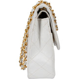 Chanel Quilted Lambskin Bicolor Double Flap Crossbody Bag