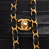 Chanel Quilted Lambskin 24K Gold Single Flap Shoulder Bag