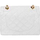 Chanel Quilted Lambskin Bicolor Double Flap Crossbody Bag