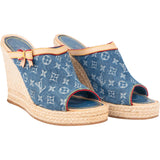 Louis Vuitton Denim Monogram Espadrilles Shoes (36)