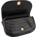 Chanel Quilted Lambskin 24K Gold Single Flap Shoulder Bag