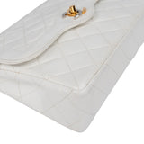 Chanel Quilted Lambskin Bicolor Double Flap Crossbody Bag