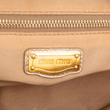 Miu Miu Golden Soft Leather City Handbag