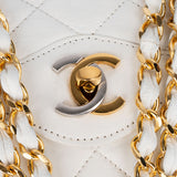 Chanel Quilted Lambskin Bicolor Double Flap Crossbody Bag