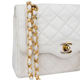 Chanel Quilted Lambskin Bicolor Double Flap Crossbody Bag