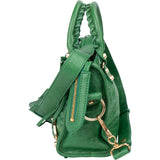 Balenciaga Green Leather Mini City Handbag