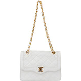 Chanel Quilted Lambskin Bicolor Double Flap Crossbody Bag