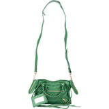 Balenciaga Green Leather Mini City Handbag