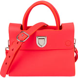 Christian Dior Neon Pink Grained Calfskin Mini Diorever Crossbody Handbag