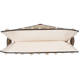 Gucci White Leather Queen Margaret Bee Shoulder Bag