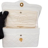 Chanel Quilted Lambskin Bicolor Double Flap Crossbody Bag