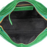 Balenciaga Green Leather Mini City Handbag