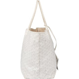 Goyard White Goyardine Monogram Saint Louis GM Shopper Handbag