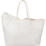 Goyard White Goyardine Monogram Saint Louis GM Shopper Handbag