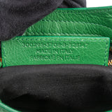 Balenciaga Green Leather Mini City Handbag