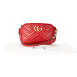 Gucci Rosso Leather Marmont Crossbody Bag