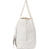 Goyard White Goyardine Monogram Saint Louis GM Shopper Handbag