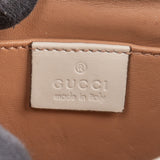 Gucci White Leather Queen Margaret Bee Shoulder Bag