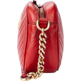 Gucci Rosso Leather Marmont Crossbody Bag