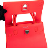 Christian Dior Neon Pink Grained Calfskin Mini Diorever Crossbody Handbag