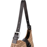 Fendi FF Monogram Baguette Buckle Shoulder Bag