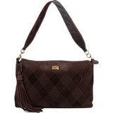 Chanel Stitching Suede Leather CC Shoulder Bag