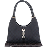 Gucci GG Monogram Black Jackie Handbag