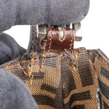 Fendi FF Monogram Baguette Buckle Shoulder Bag