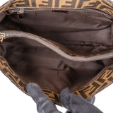 Fendi FF Monogram Baguette Buckle Shoulder Bag
