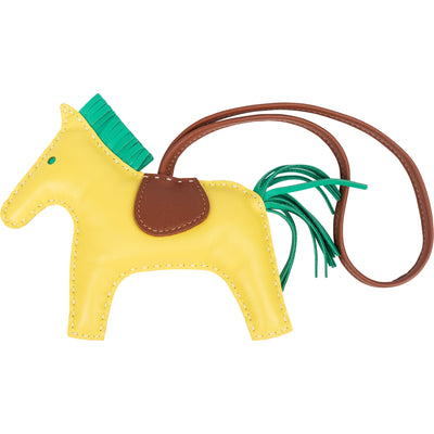 Hermès Tricolor Leather Rodeo Pendant