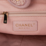 Chanel Pink Tweed Deauville Shopper Bag