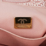 Chanel Pink Tweed Deauville Shopper Bag