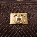 Chanel Stitching Suede Leather CC Shoulder Bag