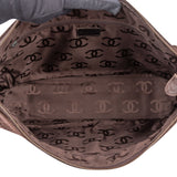 Chanel Stitching Suede Leather CC Shoulder Bag
