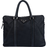 Prada Black Nylon Triangle Business Bag