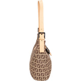 Fendi FF Monogram Baguette Buckle Shoulder Bag