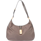 Prada Grey Nylon Triangle Shoulder Bag
