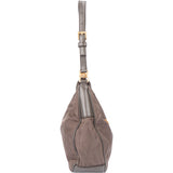 Prada Grey Nylon Triangle Shoulder Bag
