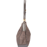 Prada Grey Nylon Triangle Shoulder Bag