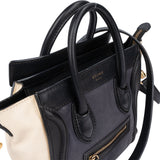Céline Tricolor Leather Luggage Handbag