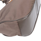 Prada Grey Nylon Triangle Shoulder Bag