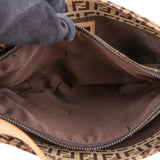 Fendi FF Monogram Baguette Buckle Shoulder Bag