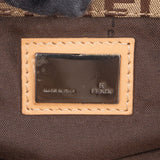 Fendi FF Monogram Baguette Buckle Shoulder Bag
