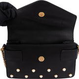 Gucci Black Leather Queen Margaret Bee Shoulder Bag