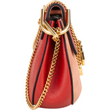 Chloé Bicolor Leather Drew Crossbody Bag